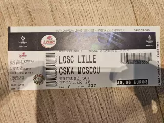 14.09.2011 Лилль - ЦСКА Москва Билет