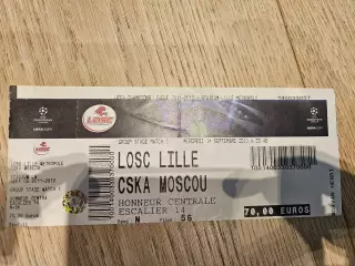 14.09.2011 Лилль - ЦСКА Москва Билет 2