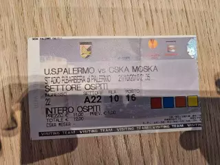 21.10.2010 Палермо - ЦСКА Москва Билет