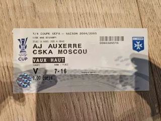 14.04.2005 Осер - ЦСКА Москва Билет