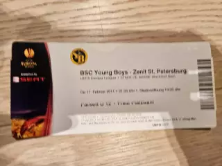 17.02.2011 Янг Бойз Берн - Зенит Санкт-Петербург билет