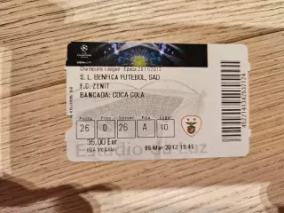 06.03.2012 Бенфика Лиссабон - Зенит Санкт-Петербург билет
