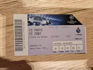 22.10.2013 Порту Порто - Зенит Лига Чемпионов билет