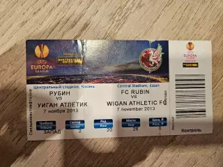 07.11.2013 Рубин Казань - Уиган Атлетик билет