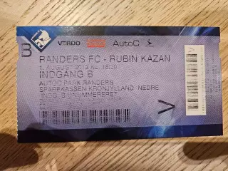 01.08.2013 Рандерс Раннерс - Рубин Казань Билет