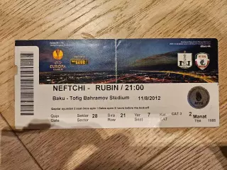 11.08.2012 Нефтчи Баку - Рубин Казань билет
