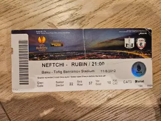 11.08.2012 Нефтчи Баку - Рубин Казань билет 3