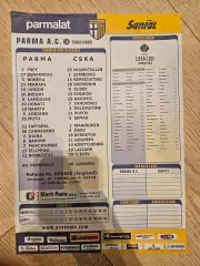 03.10.2002 - Парма - ЦСКА Москва Протокол