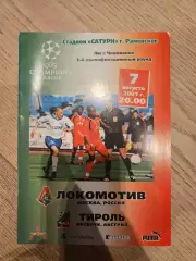 07.08.2001 - Локомотив Москва - Тироль