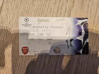 10.12.2003 Арсенал Лондон - Локомотив Москва Билет