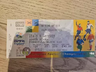 19.06.1996 - Италия - Германия ЕВРО 1996 Билет