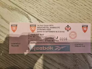 24.09.1996 Ксамакс - Динамо Киев Билет Динамо Київ