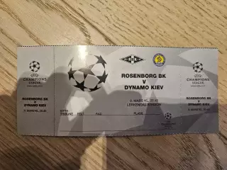 08.03.2000 Русенборг - Динамо Киев Билет Динамо Київ