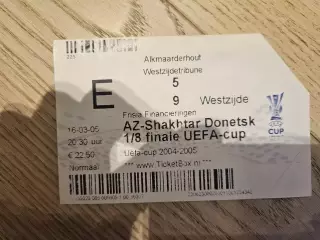 16.03.2005 АЗ Алкмаар - Шахтер Донецк Билет Шахтар Донецьк