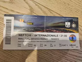 04.10.2012 Нефтчи Баку - Интернационале Милан Билет 3
