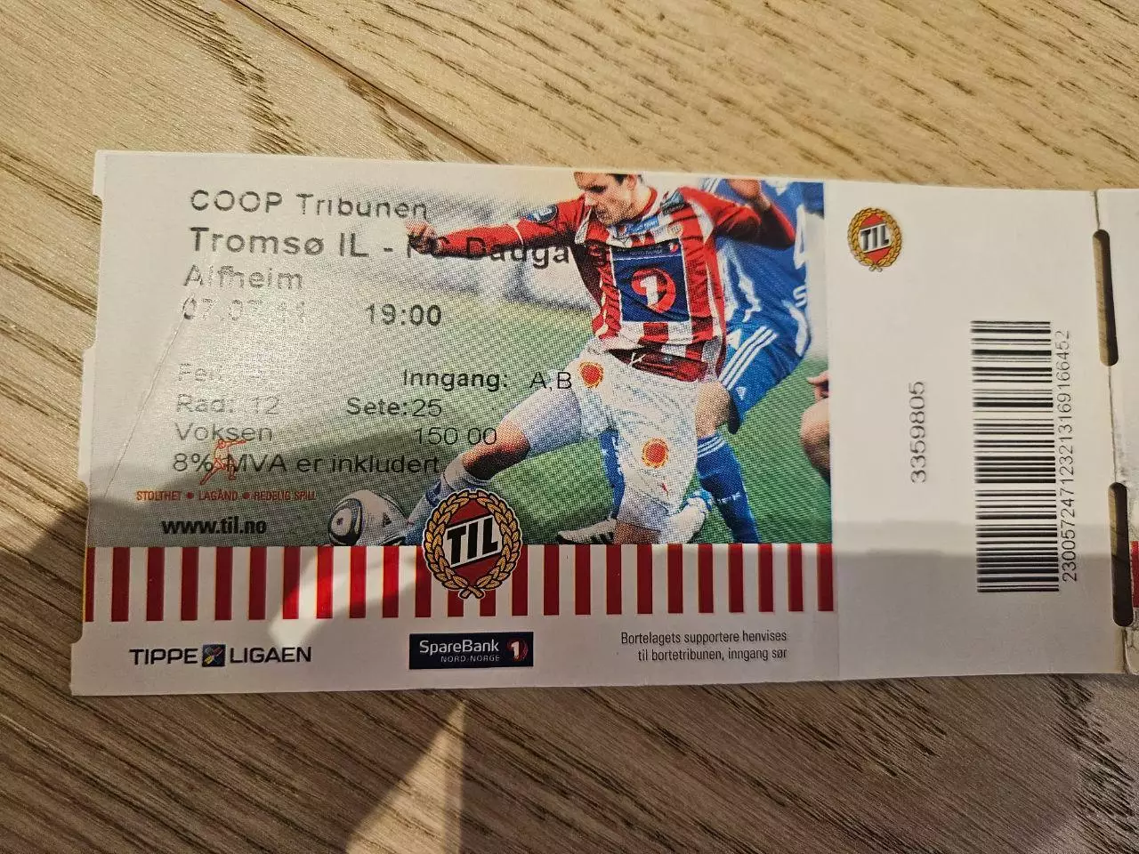 07.07.2011 Тромсе - Даугава Билет 1