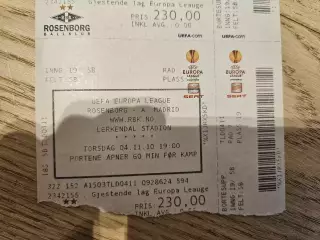 04.11.2010 Русенборг Тронхейм - Атлетико Мадрид Билет