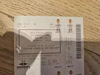 30.09.2010 Русенборг Тронхейм - Арис Билет