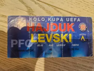 16.09.1999 Хайдук Сплит - Левски София Билет