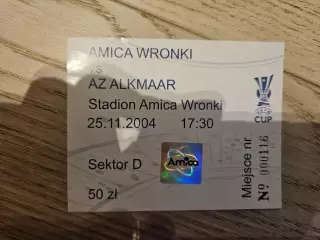 25.11.2004 Амика Вронки - АЗ Алкмаар Билет