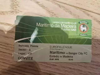 29.07.2010 Маритиму - Бангор Сити Билет