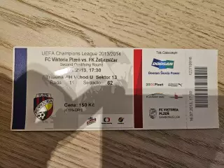 16.07.2013 Виктория Жижков - Железничар Сараево Билет