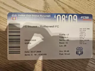 30.07.2009 Стяуа Бухарест - Мазервелл Билет
