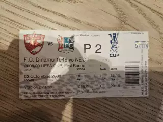 02.10.2008 Динамо Бухарест - НЕК Неймеген Билет