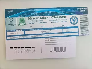 28.10.2020 Краснодар - Челси Лондон билет