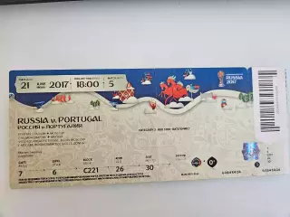 21.06.2017 Россия - Португалия матч №5 Кубок Конфедераций билет