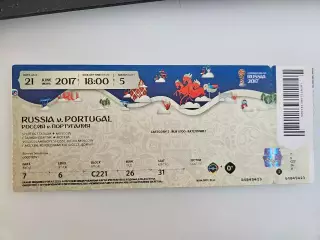21.06.2017 Россия - Португалия матч №5 Кубок Конфедераций билет