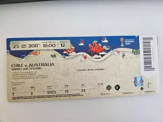 25.06.2017 Чили - Австралия матч №12 Кубок Конфедераций билет