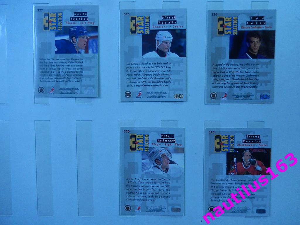 Коллекционные хоккейные карточки. НХЛ 1996. Uper Deck. USA. 1. 1