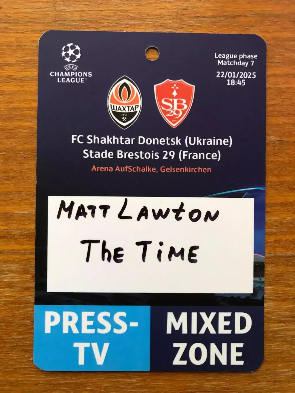 Акция! Все по 5 грн! Шахтер Донецк - Брест (Франция). 22.01.2025