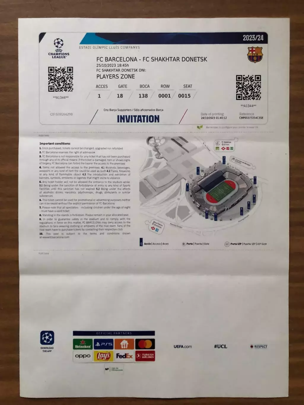 Акция! Все по 5 грн! Барселона - Шахтер. 25.10.2023.