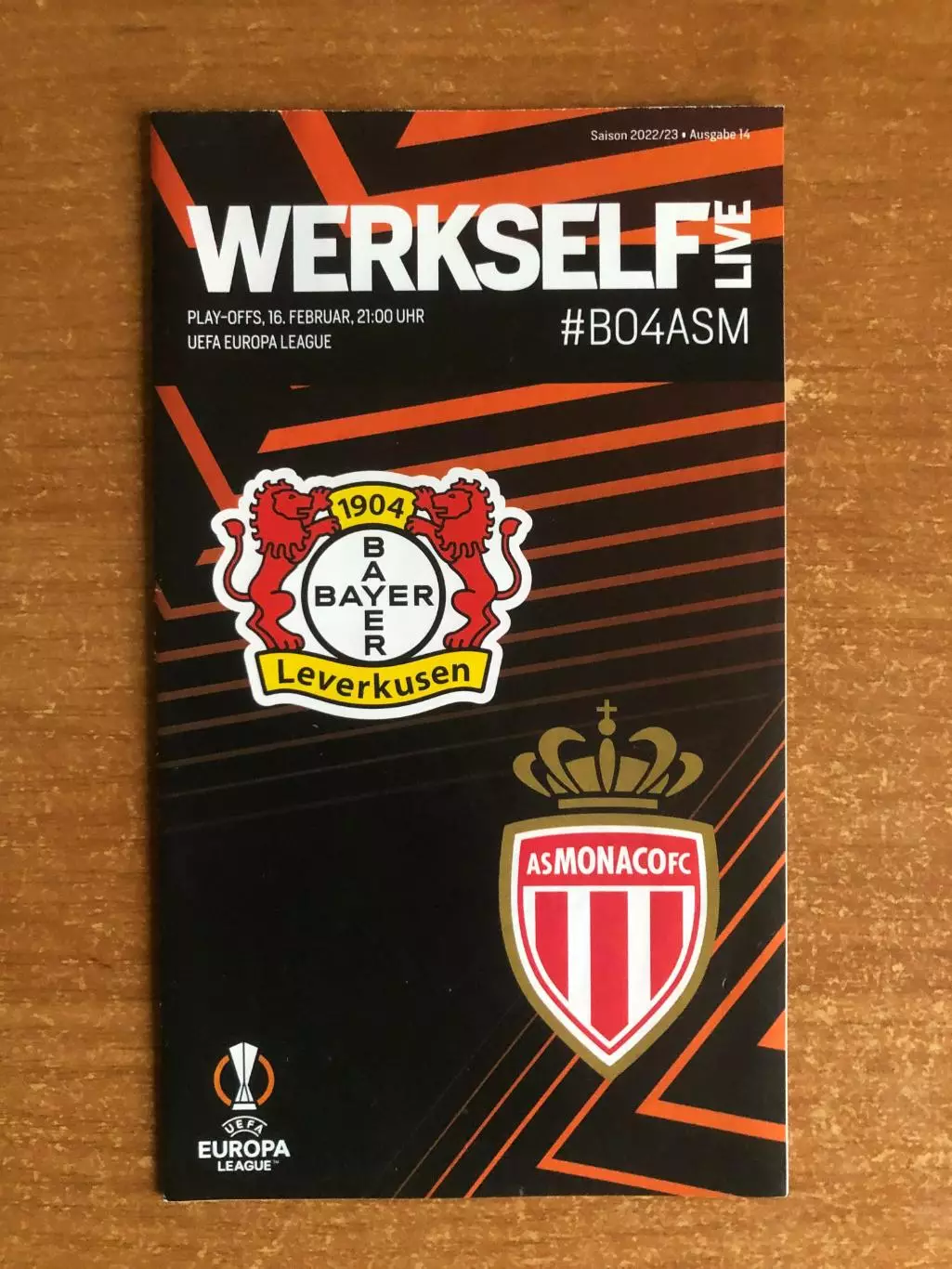 Байер Леверкузен (Германия) - Монако (Франция). Лига Европы. 16.02.2023. Постер