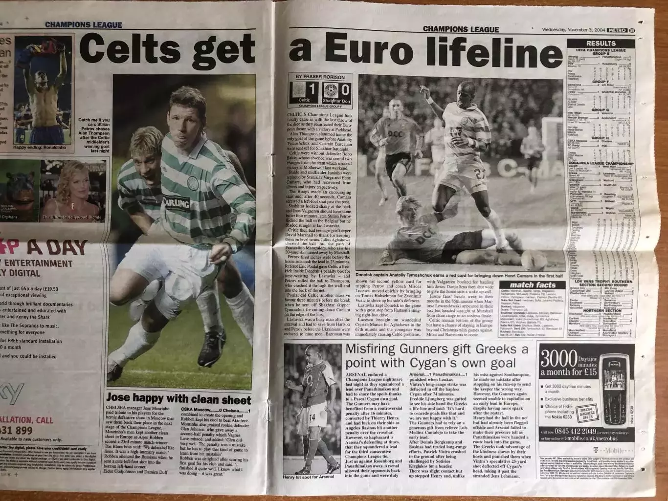 Селтик Глазго - Шахтер Донецк. 02.11.2004 1
