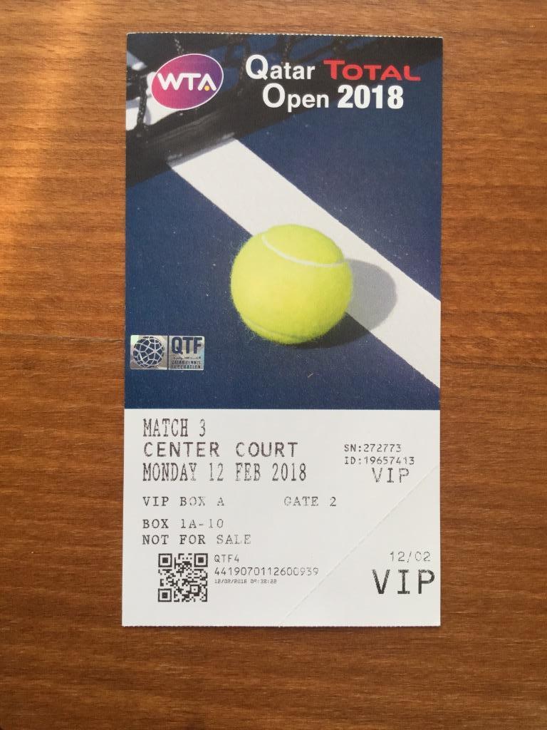 Теннис. Qatar Open-2018. Матч с участием Элины Свитолиной