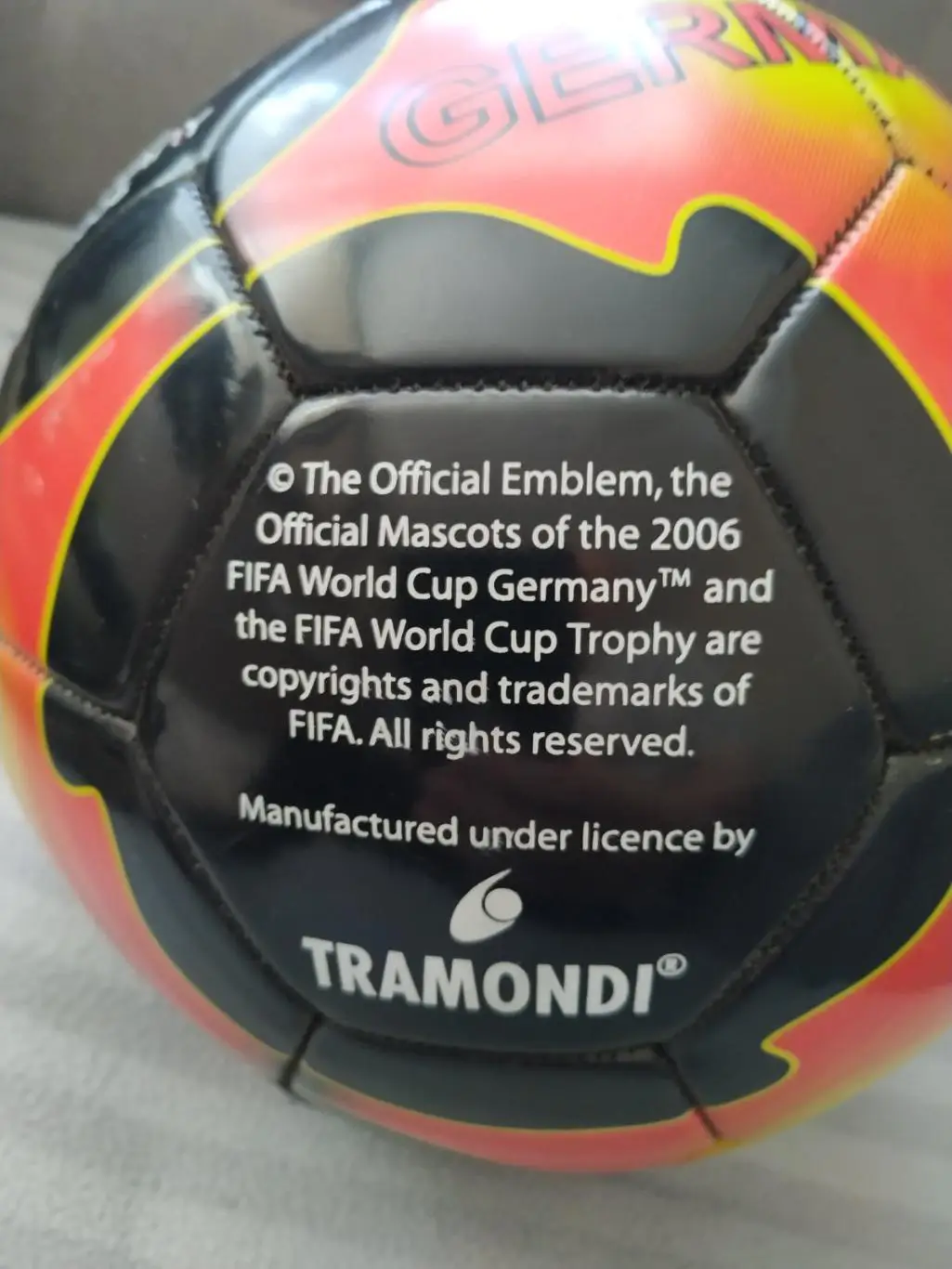 Футбольный мяч Tramondi с ЧМ-2006 2