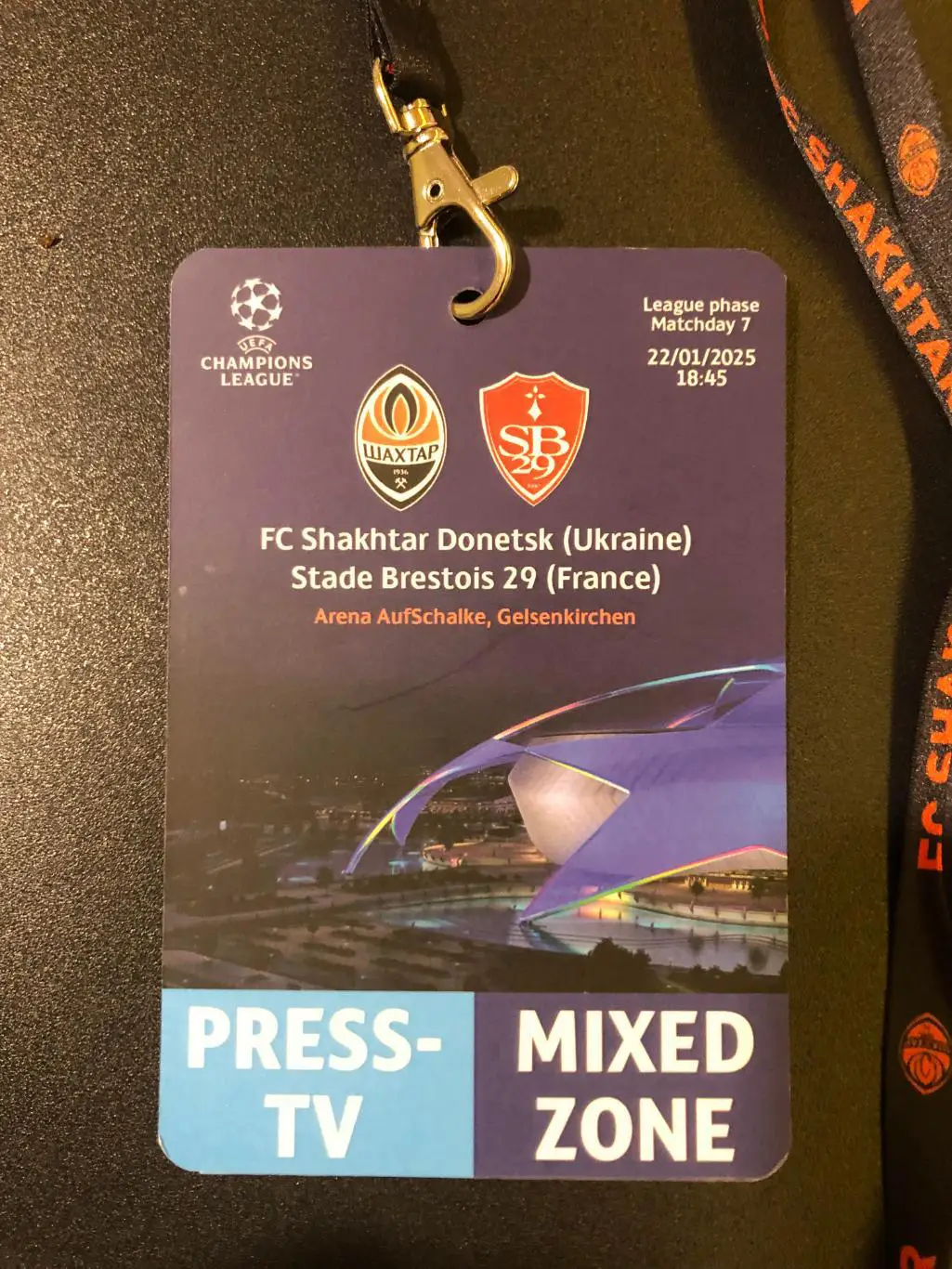 Шахтер Донецк - Брест (Франция). 22.01.2025.