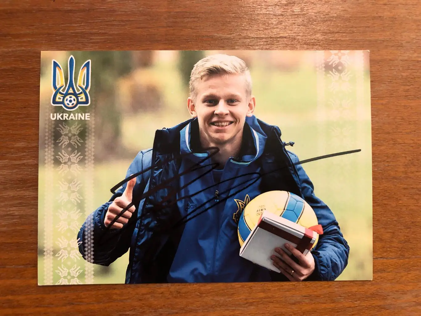 Автограф Александра Зинченко (оригинал)