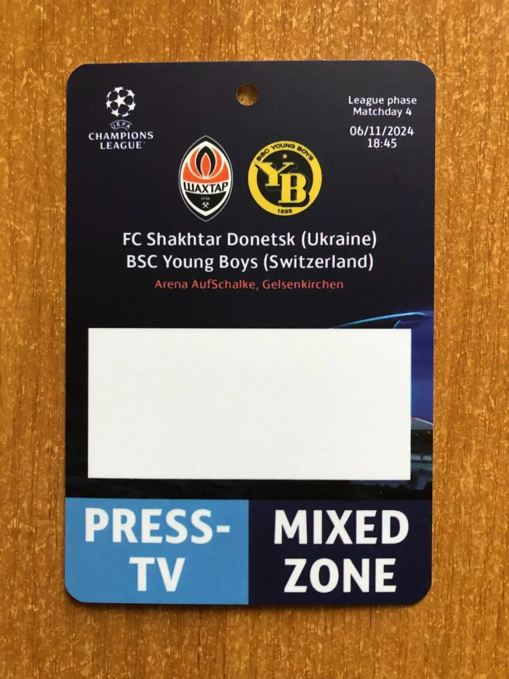 Шахтер Донецк - Янг Бойз Швейцария 06.11.2024.