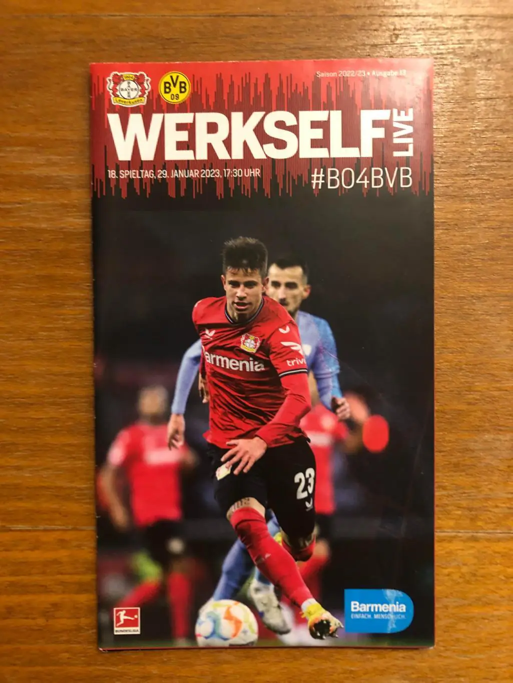 Байер Леверкузен - Боруссия Дортмунд. 29.01.2023. Постер