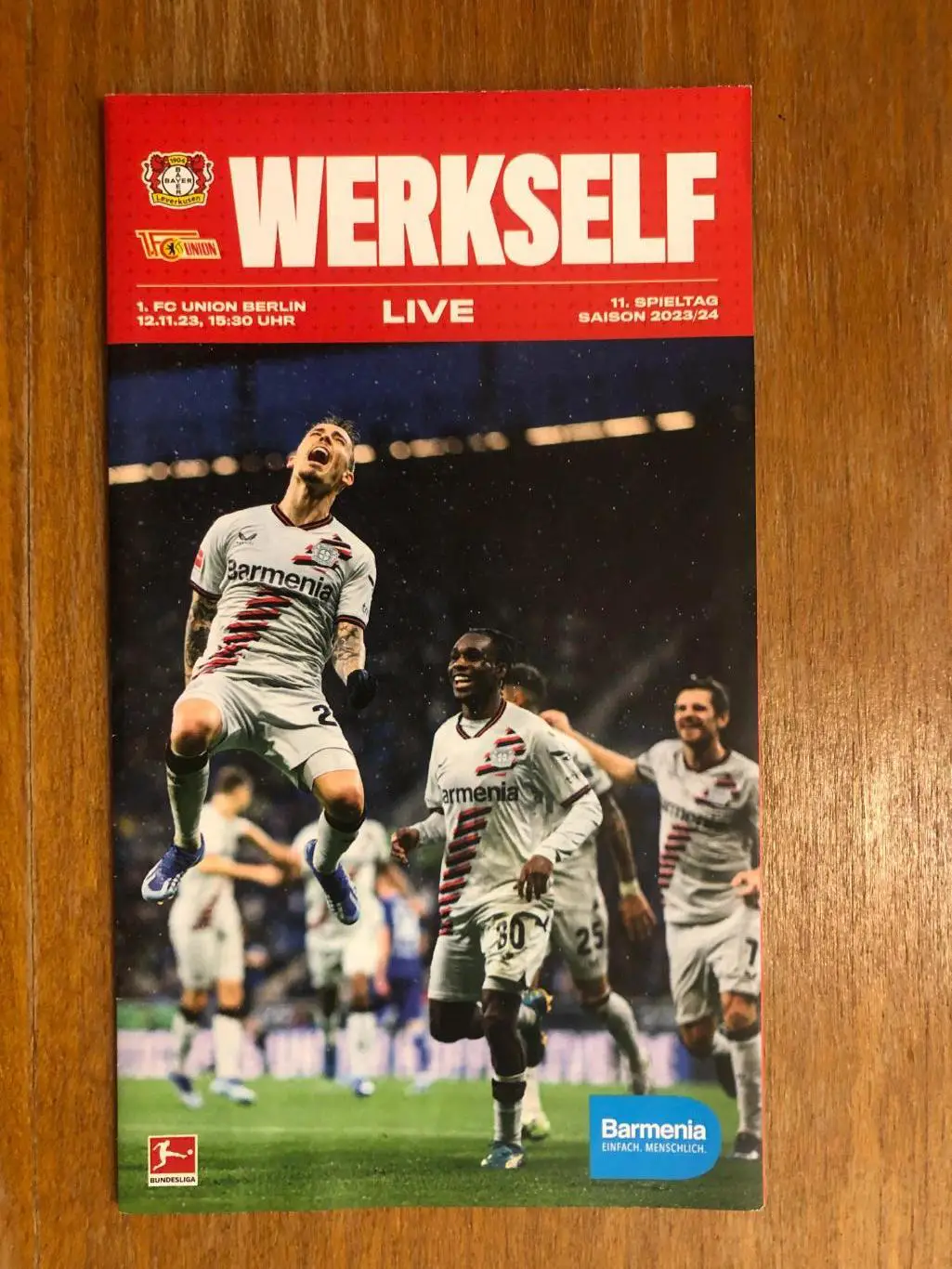 Байер Леверкузен - Унион Берлин. 12.11.2023. Постер