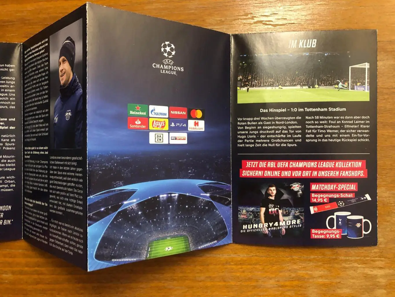 РБ Лейпциг (Германия) - Тоттенхэм (Англия). Лига чемпионов. 10.03.2020. Постер 3