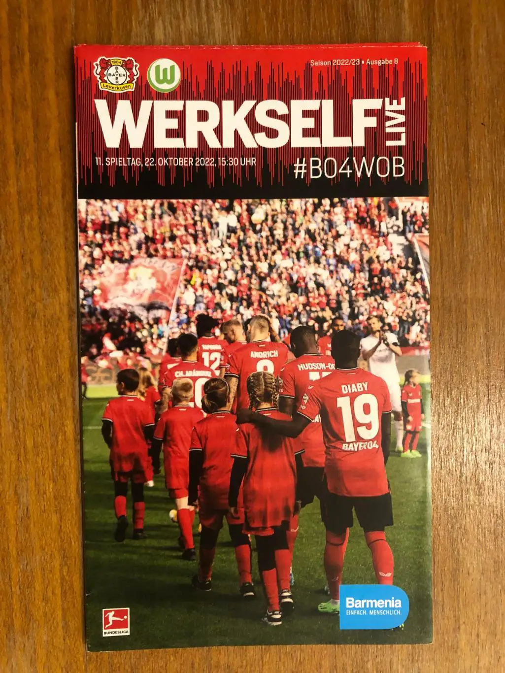 Байер Леверкузен - Вольфсбург. 22.10.2022. Постер