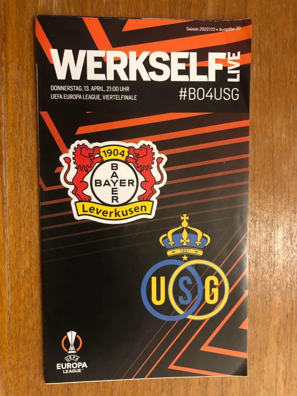 Байер Леверкузен - Юнион Сен-Жилуаз (Бельгия). Лига Европы. 13.04.2023. Постер