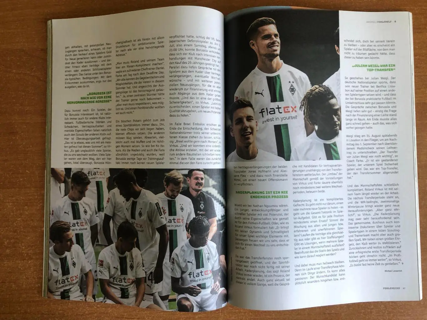 Клубный журнал ФК Боруссия Менхенгладбах за сентябрь 2022 1
