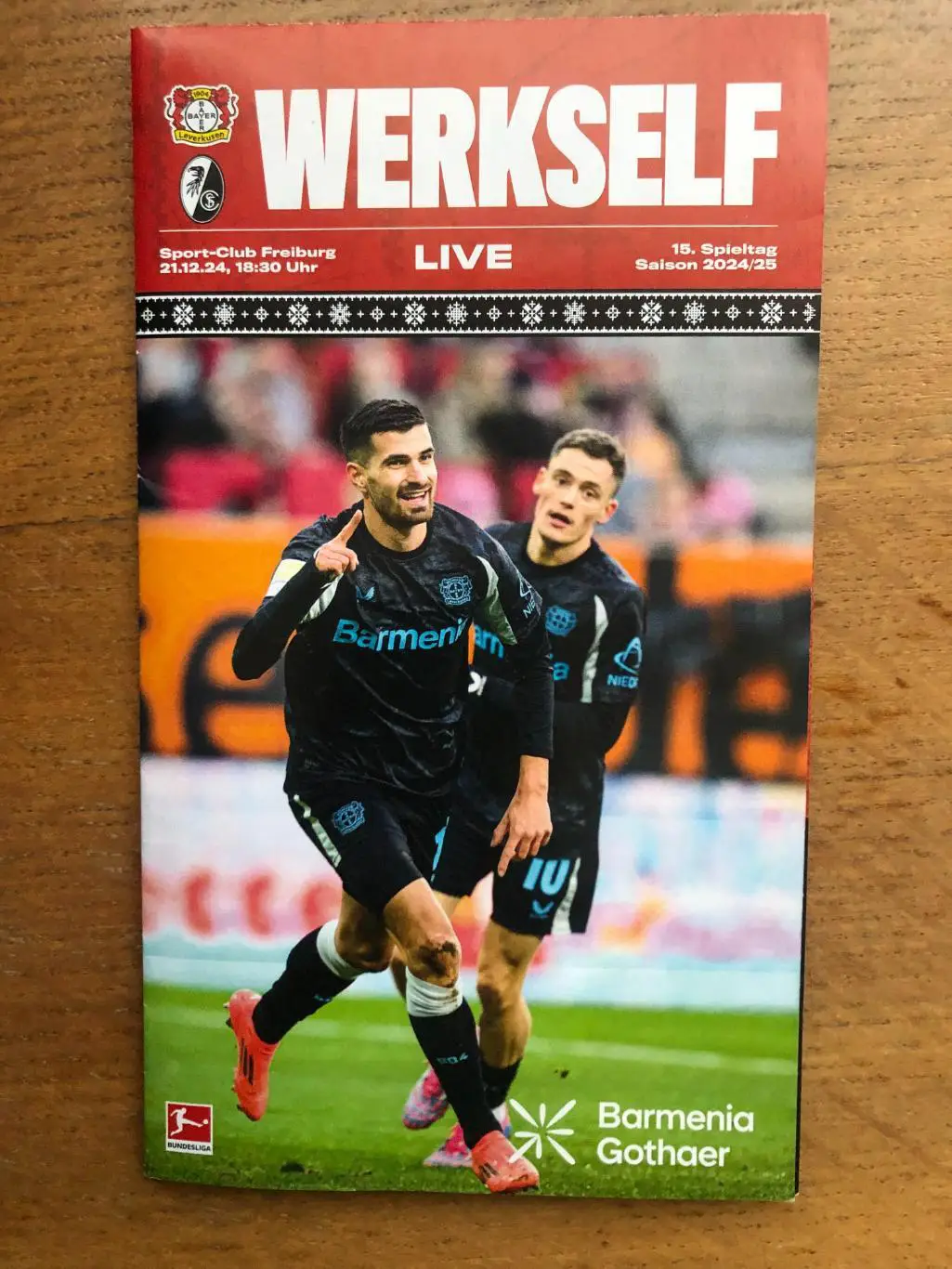 Байер Леверкузен - Фрайбург. 21.12.2024. Постер