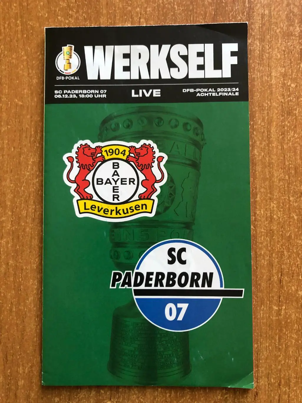 Байер Леверкузен - Падерборн. Кубок Германии. 06.12.2023. Постер